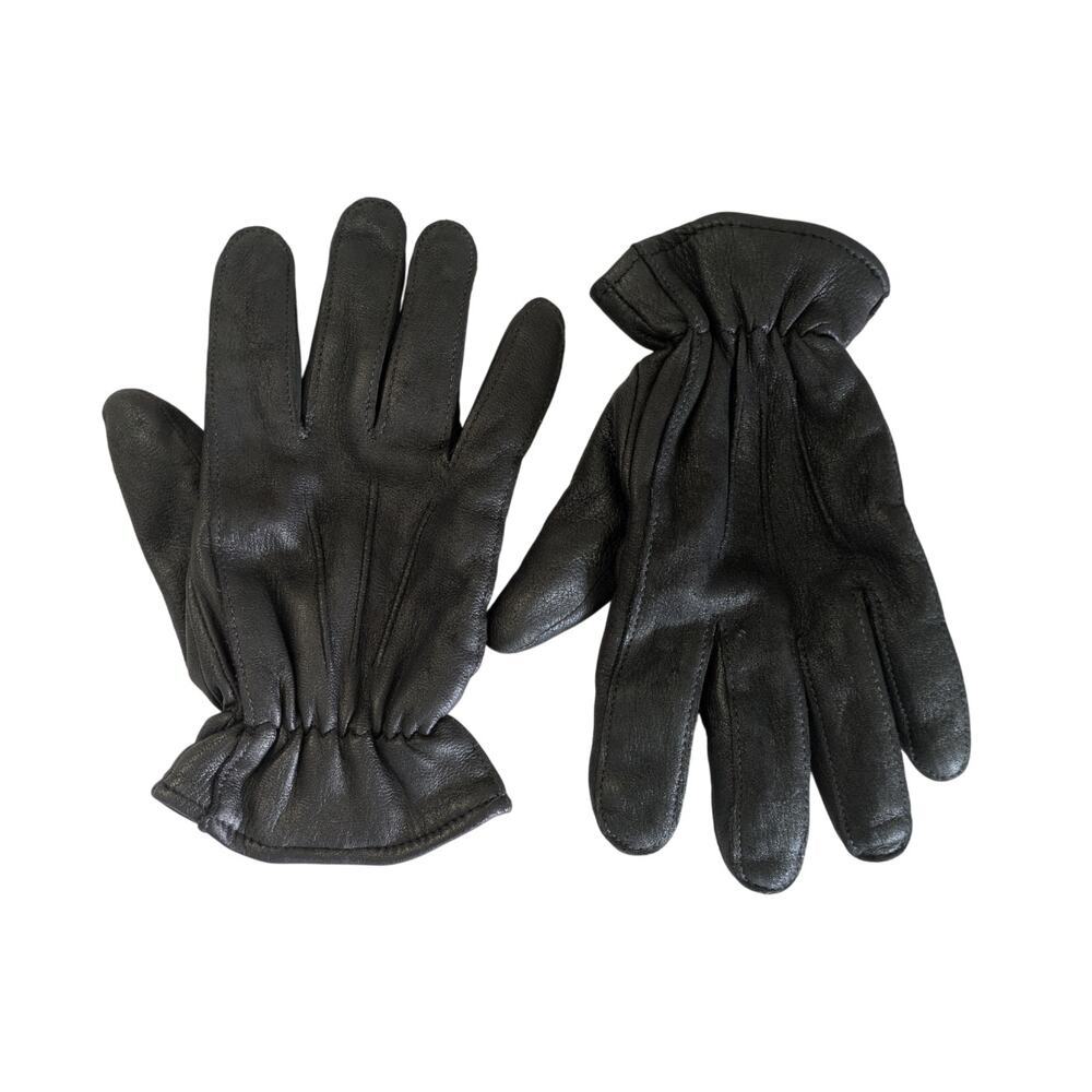 Wilsons Leather Black Insulated Gloves Size Large Mens Thinsulate Lining Warm